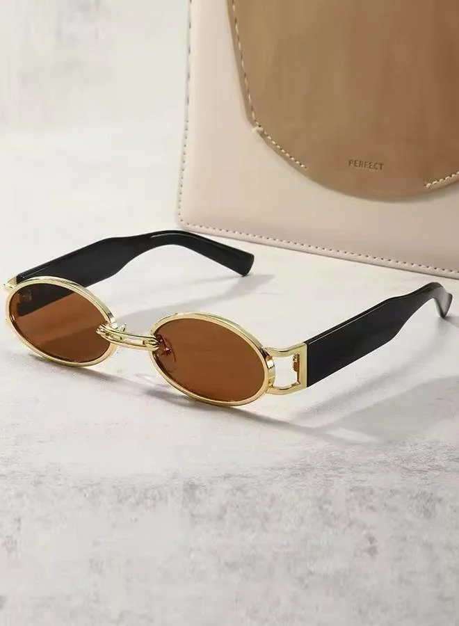 Take Two  Brown Oval Sunglasses for Women | Best Price UAE